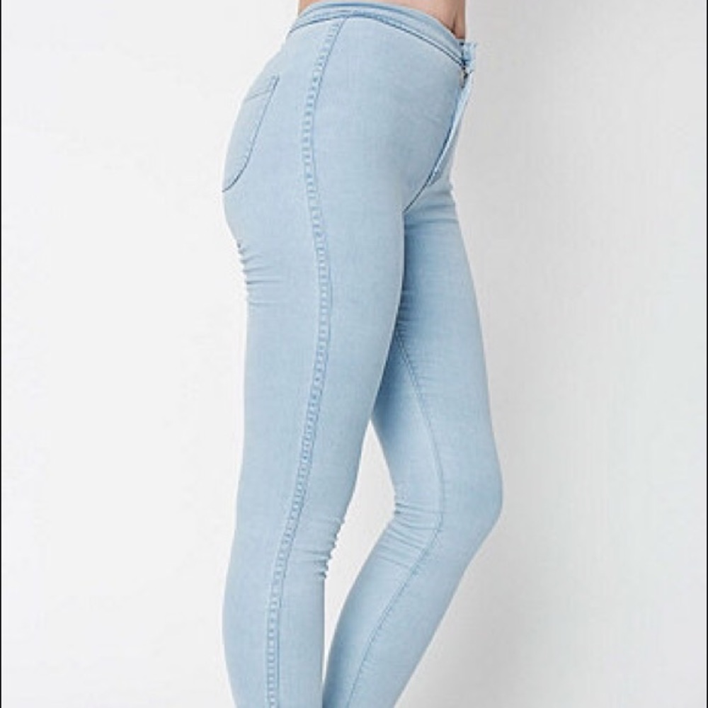 American Apparel light wash jeans